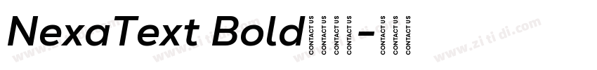 NexaText Bold字体下载字体转换